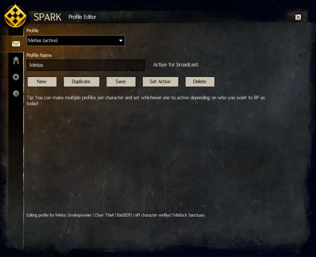 SPARK Editor Profile Manager